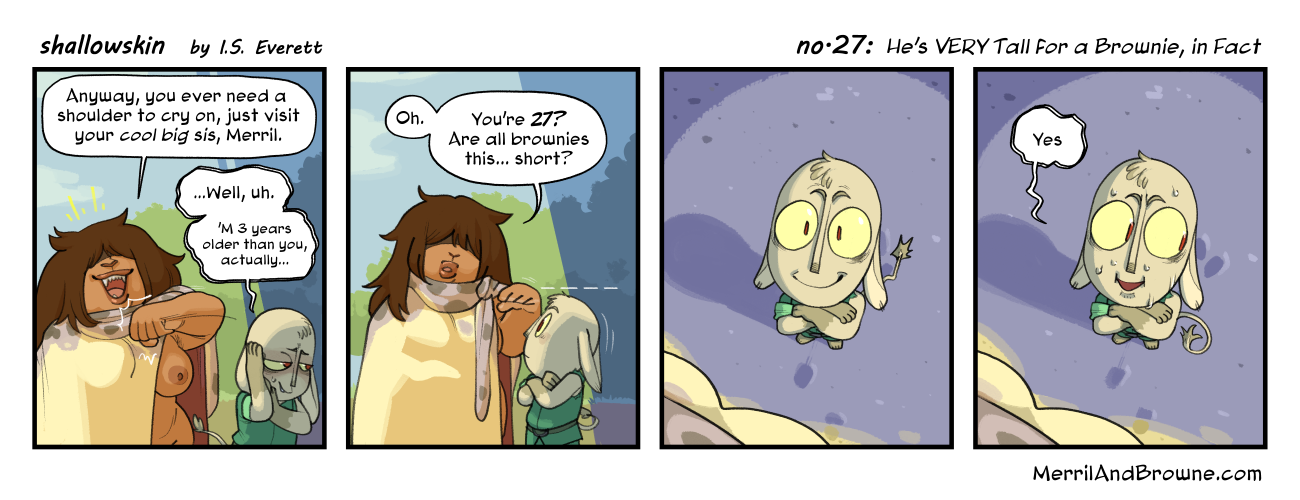 #27: He's VERY Tall for a Brownie, in Fact
